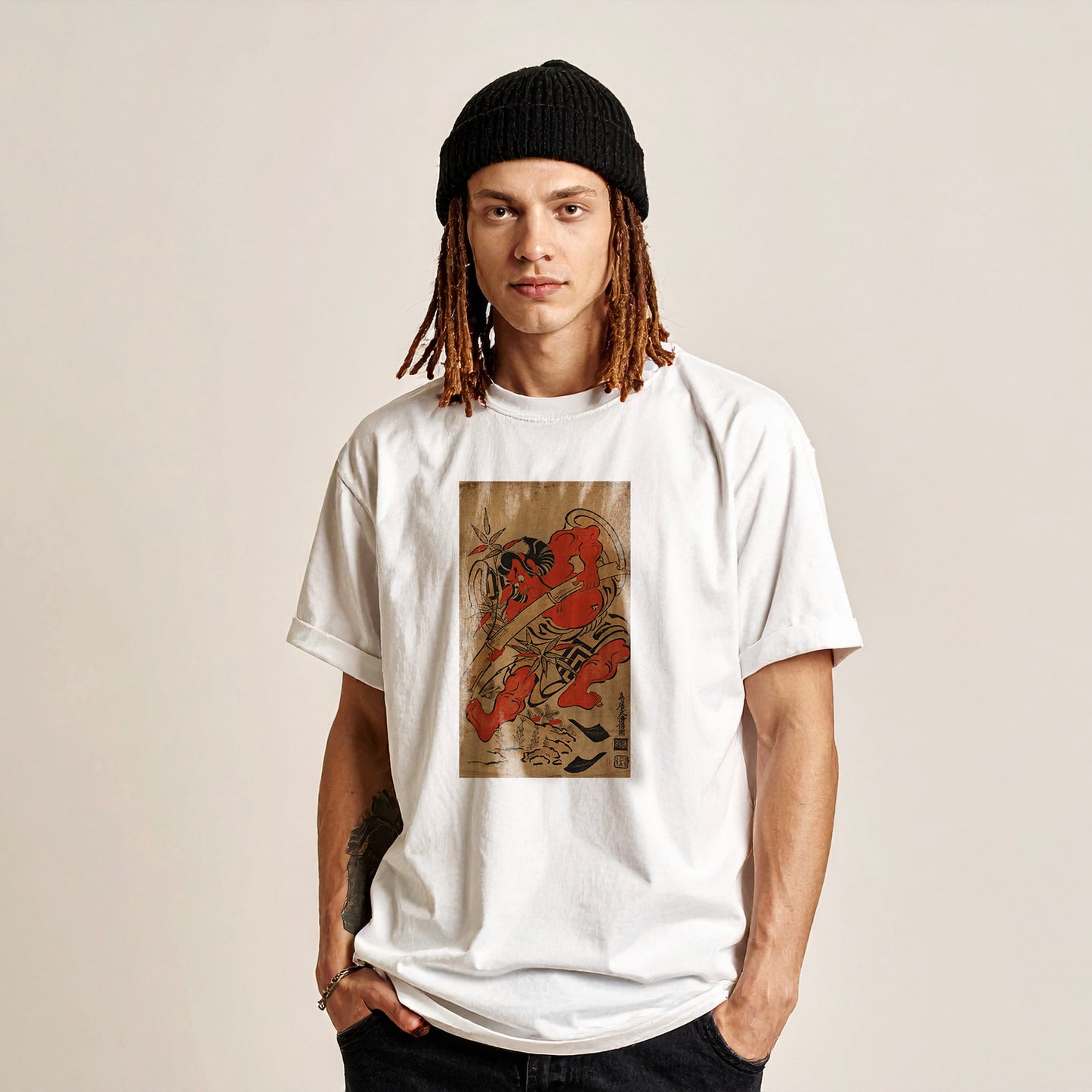 Actor Ichikawa Danjuro as Takenuki Goro